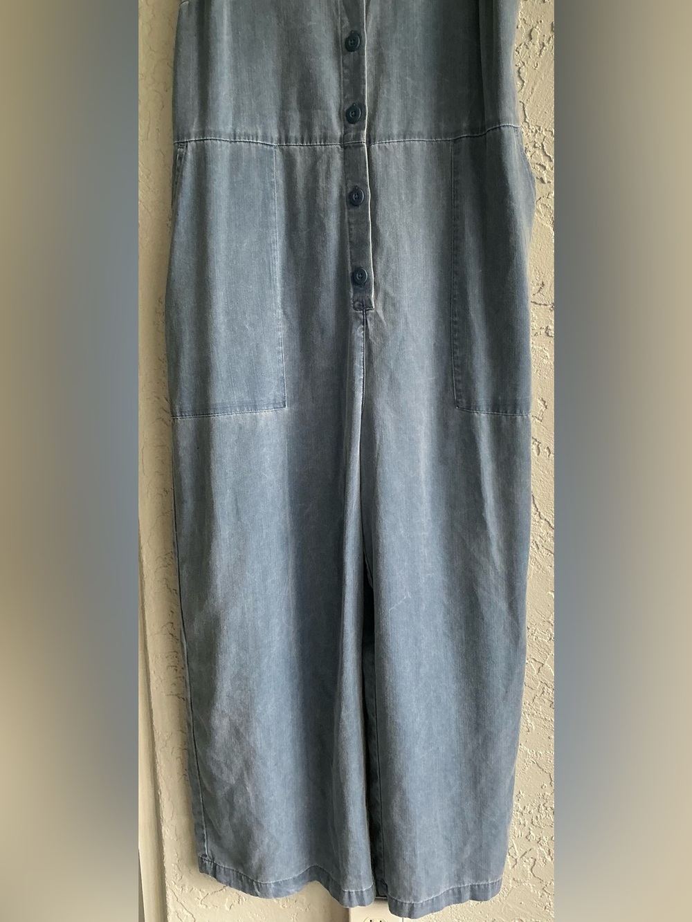 Old Navy Blue Button Up Jumpsuit - Picture 4 of 8